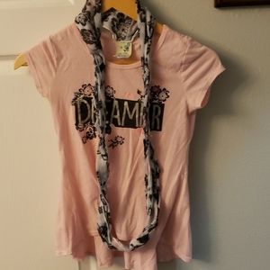 Blouse with scarf